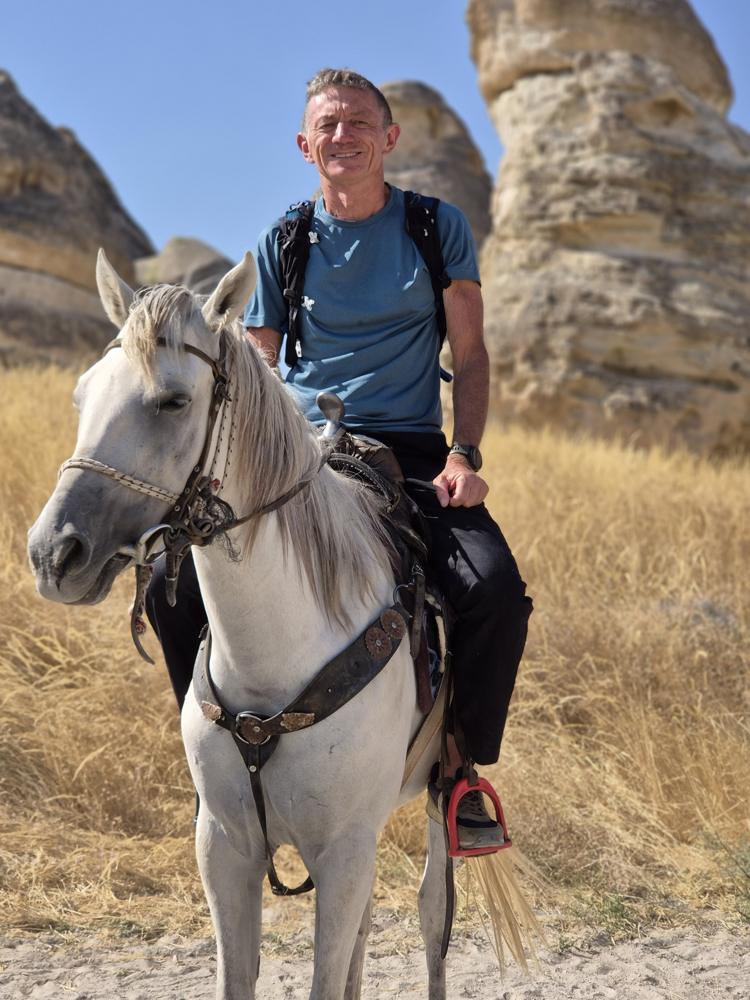Franck on horseback in Cappadocia